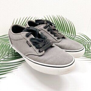Vans Ortholite 721356 Grey/White Round Toe Lace Up Low Top Sneaker Shoes Size 7